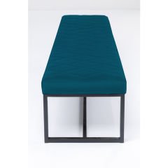 Bench Smart Velvet Petrol Puf 150 cm