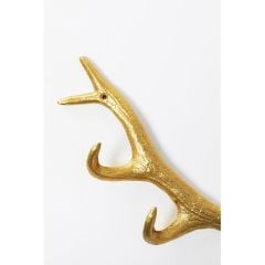 Coat Rack Antler Gold 35cm