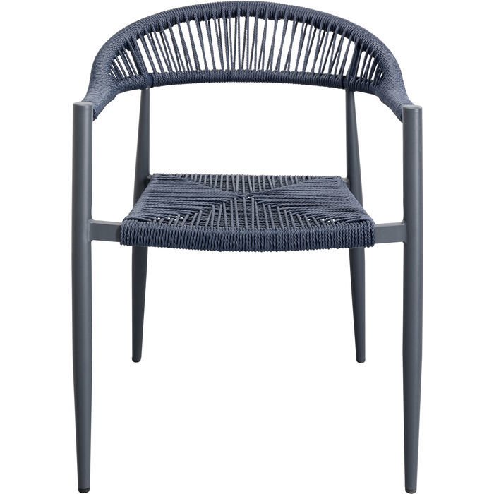 Chair with Armrest Palma Dark Blue Sandalye