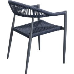 Chair with Armrest Palma Dark Blue Sandalye