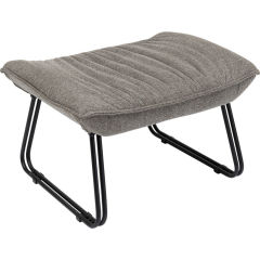 Armchair With Stool Snuggle Grey Tabureli Berjer