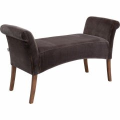 Motley Velvet Brown Bench