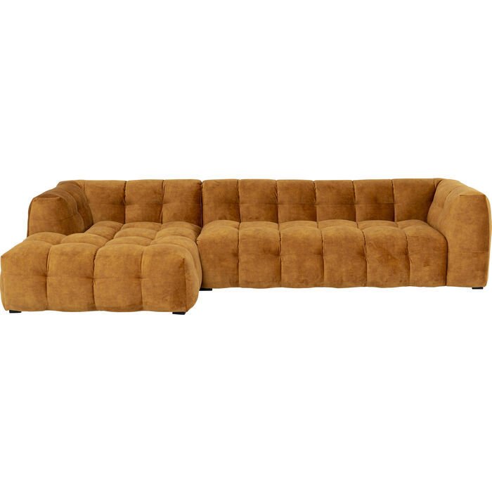 Corner Sofa Salamanca Gold Brown Left Kanepe