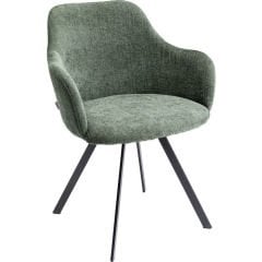 Swivel Armchair Lady Loco Coco Green Berjer