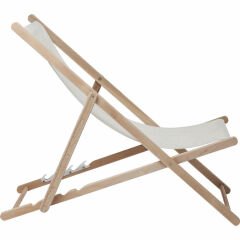 Deckchair Easy Summer Cream Şezlong