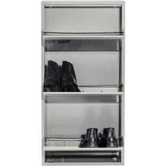 Shoe Container Caruso 3 Silver Brushed Ayakkabılık