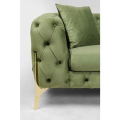 Sofa Bellissima 3-Seater Velvet Green 240cm