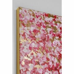 Flower Couple Gold Pink Tablo 80x100 cm