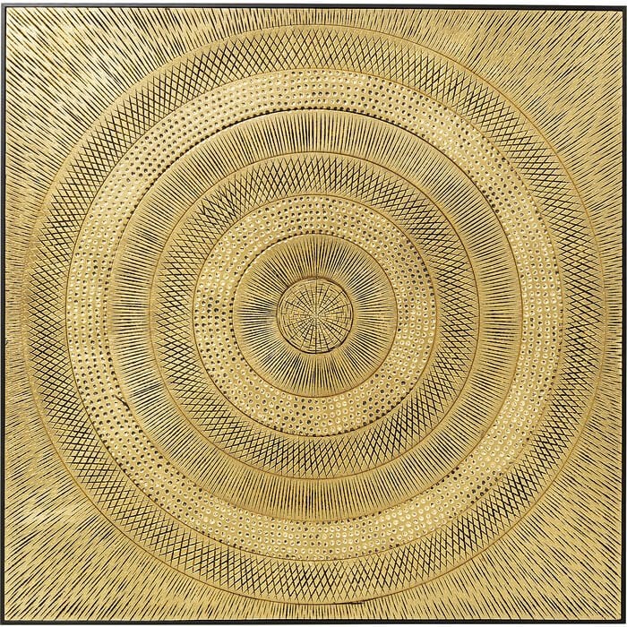 Art Circle Gold Object Resim 120x120cm