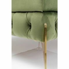 Bellissima Velvet Green Masif Tabure