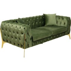Sofa Bellissima 2-Seater Velvet Green Kanepe