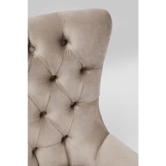 Swivel Armchair Bellissima Velvet Taupe Berjer