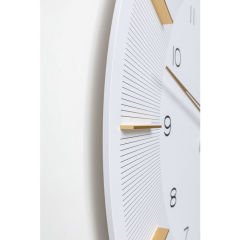 Lio Beyaz Duvar Saati 60cm