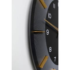 Wall Clock Lio Black Ø60cm