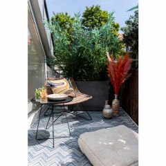 Sansibar Natürel Toz Boyalı Çelik Bahçe Sandalyesi