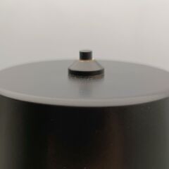 Konik Şapka Metal Şarjlı Masa Lambası Siyah
