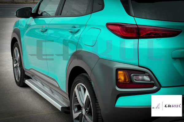 HYUNDAI SANTA-FE Uzun Şasi 2013-2020 Yan Basamak Maya V2 Gri