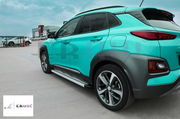 HYUNDAI SANTA-FE Uzun Şasi 2013-2020 Yan Basamak Maya V2 Gri