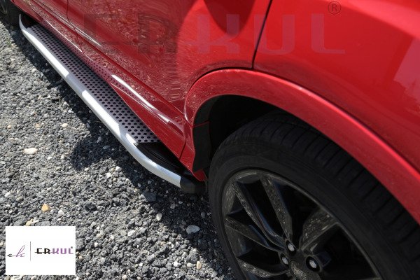 BMW-X5 2014-2018 Yan Basamak Mevsim V2 Gri