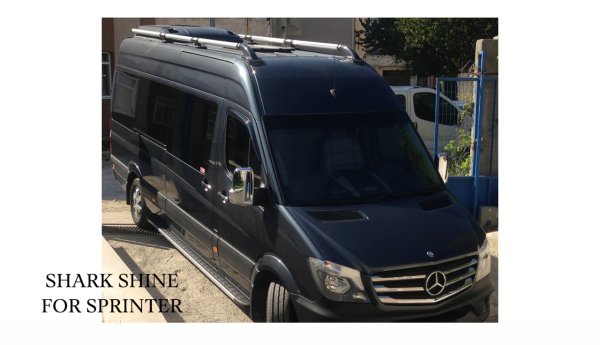MERCEDES-SPRINTER LONG 2000-2006 Tavan Çıtası Shark Siyah