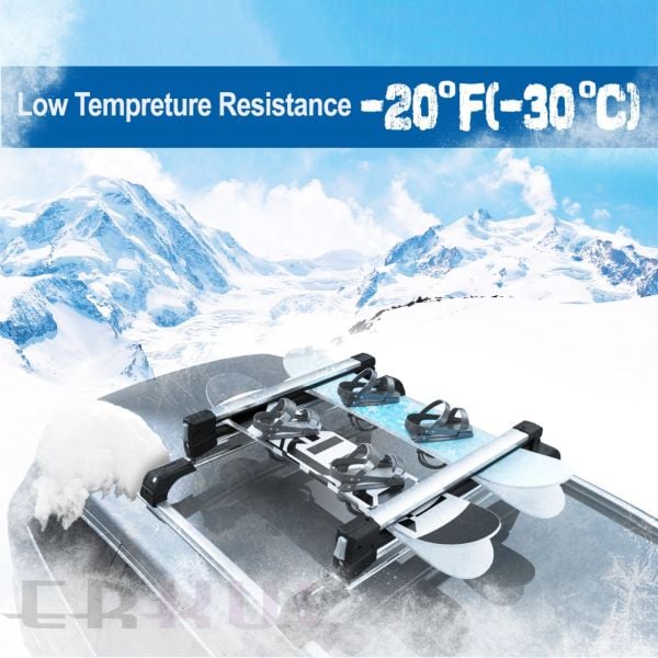 Altılı Kayak ve Snowboard Taşıyıcı Siyah