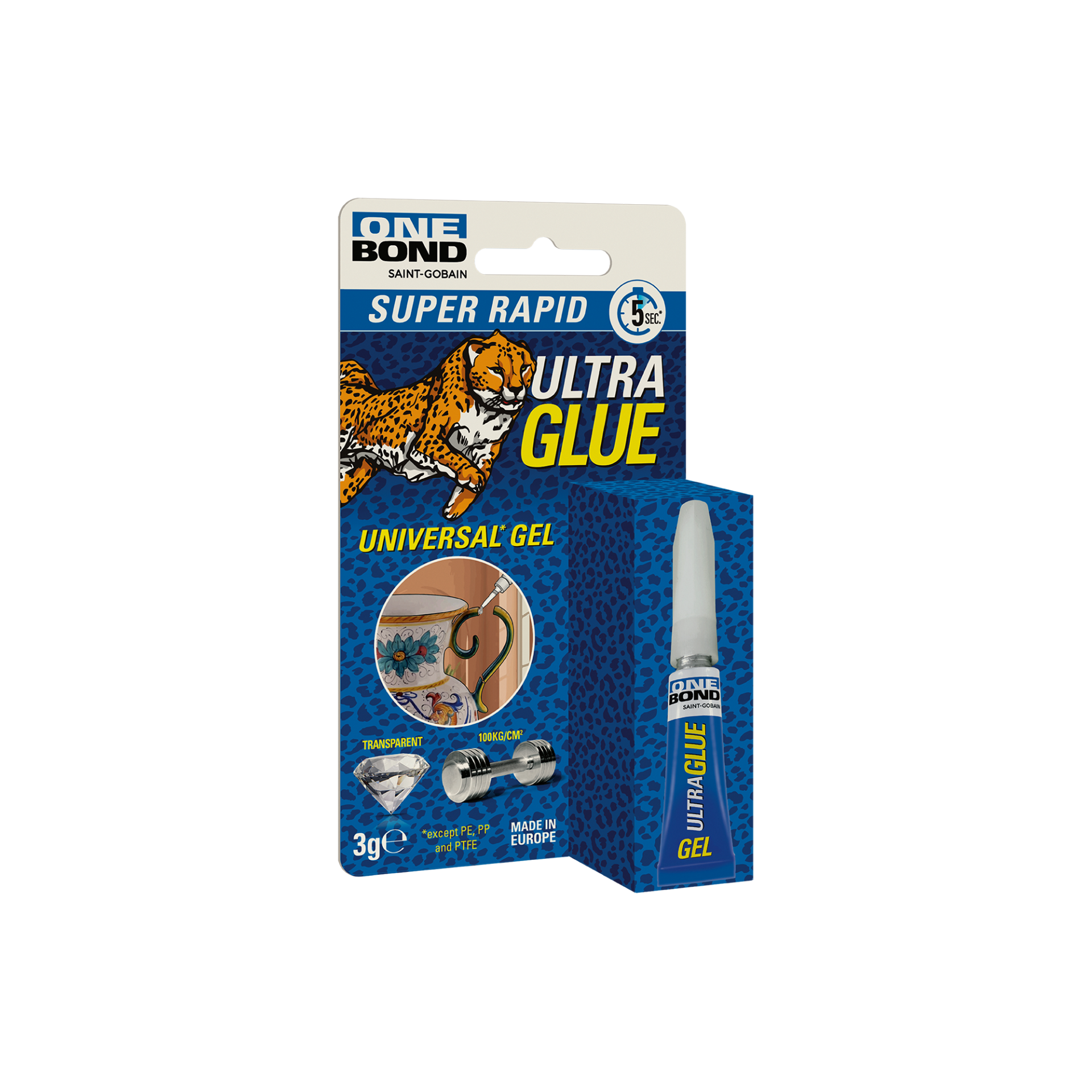 OneBond Ultra Hızlı ve Kuvvetli Seramik Metal Ahşap Plastik Yapıştırıcı 3gr