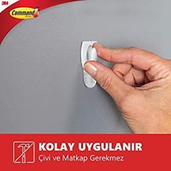 3M Command 17006 Küçük Beyaz Askı 5 PAKET