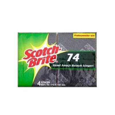 3M Scotch Brite 74 Genel Amaçlı Bulaşık Süngeri 1 Paket / 4 adet sünger