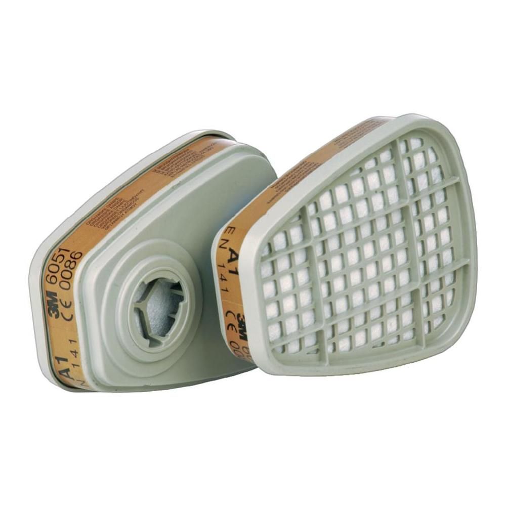 3M 6051 A1 Organik Gaz Buhar Filtresi 1 Takım / 1 Çift
