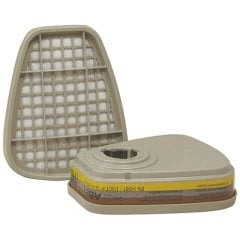 3M 6057 ABE1 Organik İnorganik Asit Gaz Buhar Filtresi 1 Takım / 1 Çift