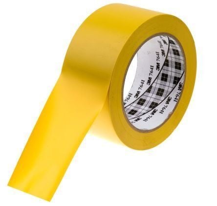 3M 764i Yer İşaretleme Bantı Sarı 50mm*33mt 1 Koli / 24 Rulo