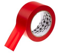 3M 764i Yer İşaretleme Bantı Kırmızı 50mm*33mt 1 Koli / 24 Rulo