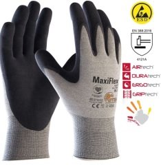 ATG MaxiFlex Elite 34-774B Avuç İçi Kaplamalı ESD İş Eldiveni