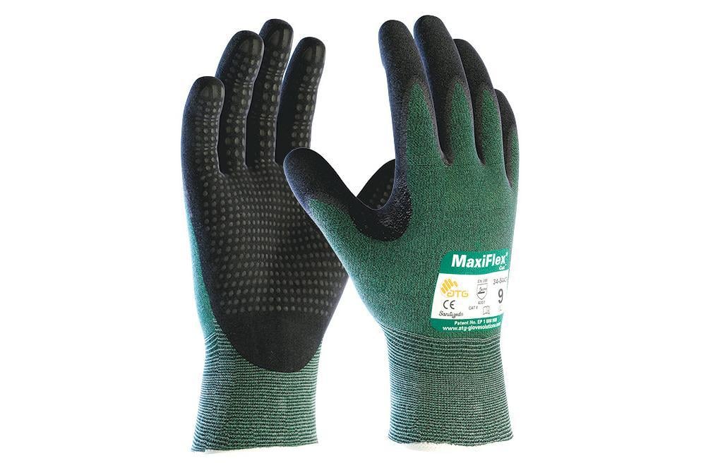 ATG MaxiFlex Cut 34-8443 Dotlu Palm Kesilmeye Dayanıklı iş Eldiveni