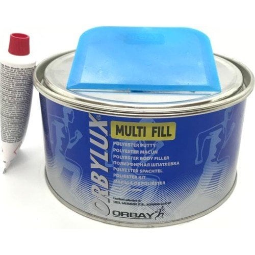 ORBAY Polyester Çelik Macun 500 gr + Plastik Macun Aparatı
