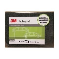 3M Scotch Brite 64 Genel Amaçlı Ekonomik Bulaşık Süngeri Yeşil 4 Paket / 24 adet sünger