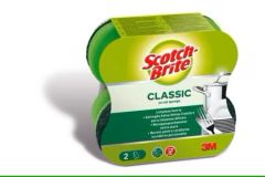 3M Scotch Brite Klasik Konfor Tırnak Koruyuculu Ovma Süngeri 4 Paket / 8 adet sünger