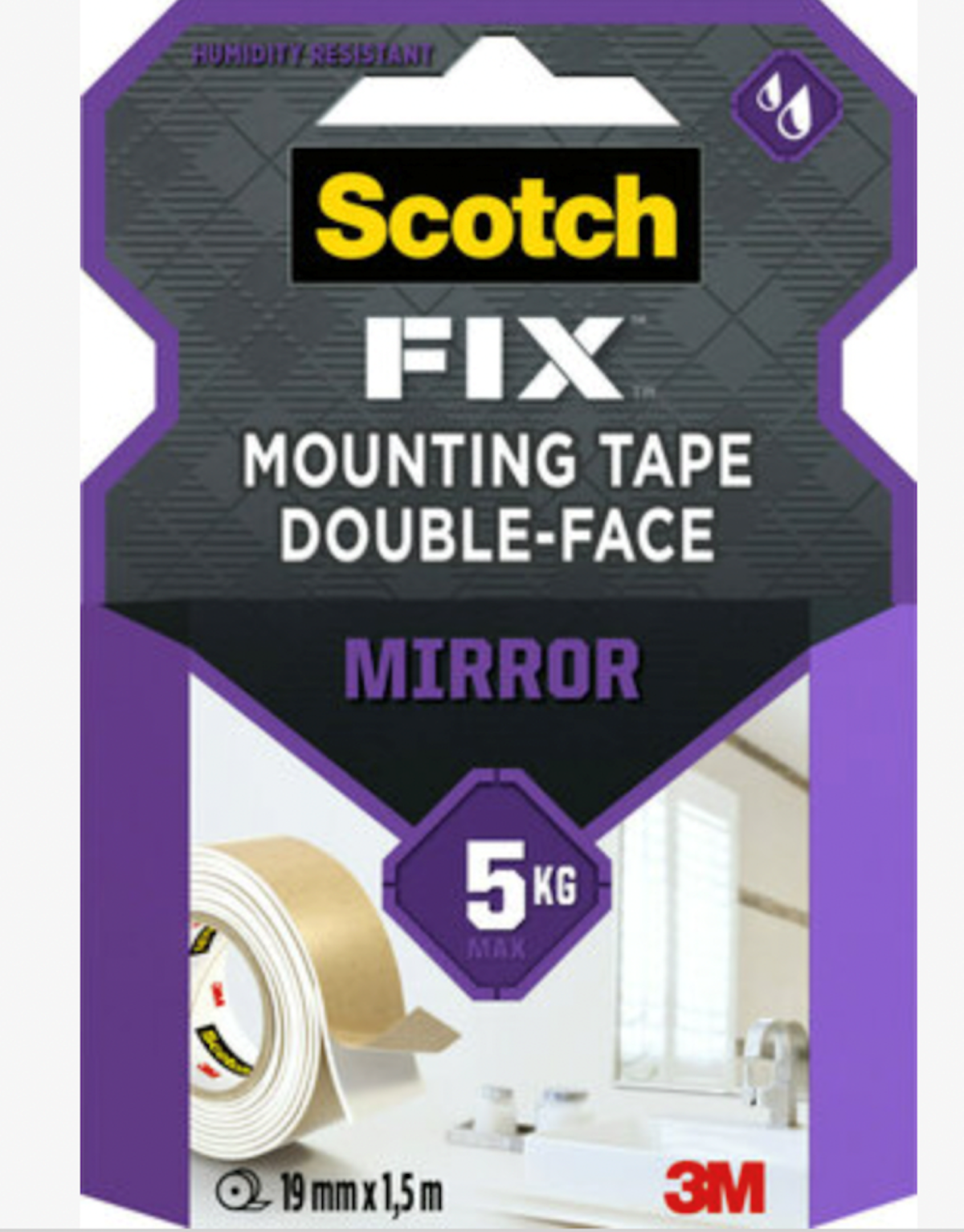 3M Scotch Fix 4496W Ayna Montaj Bandı 19mm*1,5mt