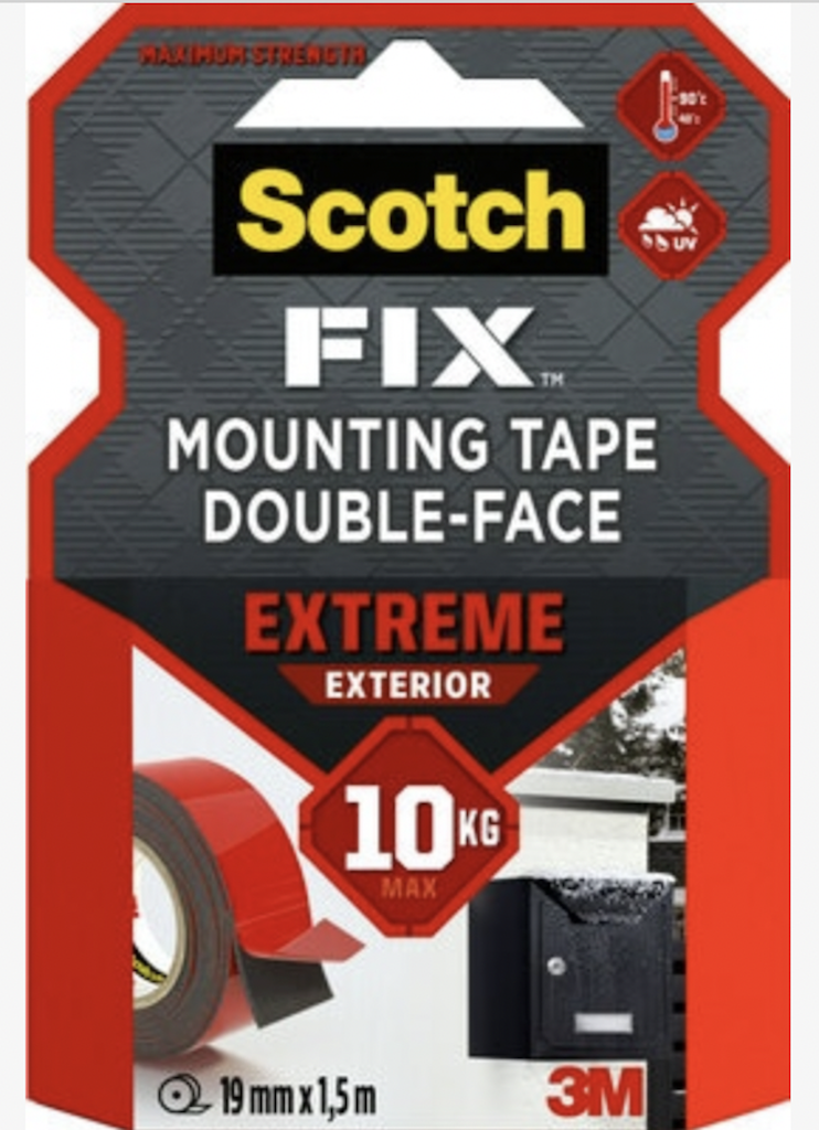 3M Scotch Fix Extrem Dış Mekan Montaj Bandı 19mm*1,5mt