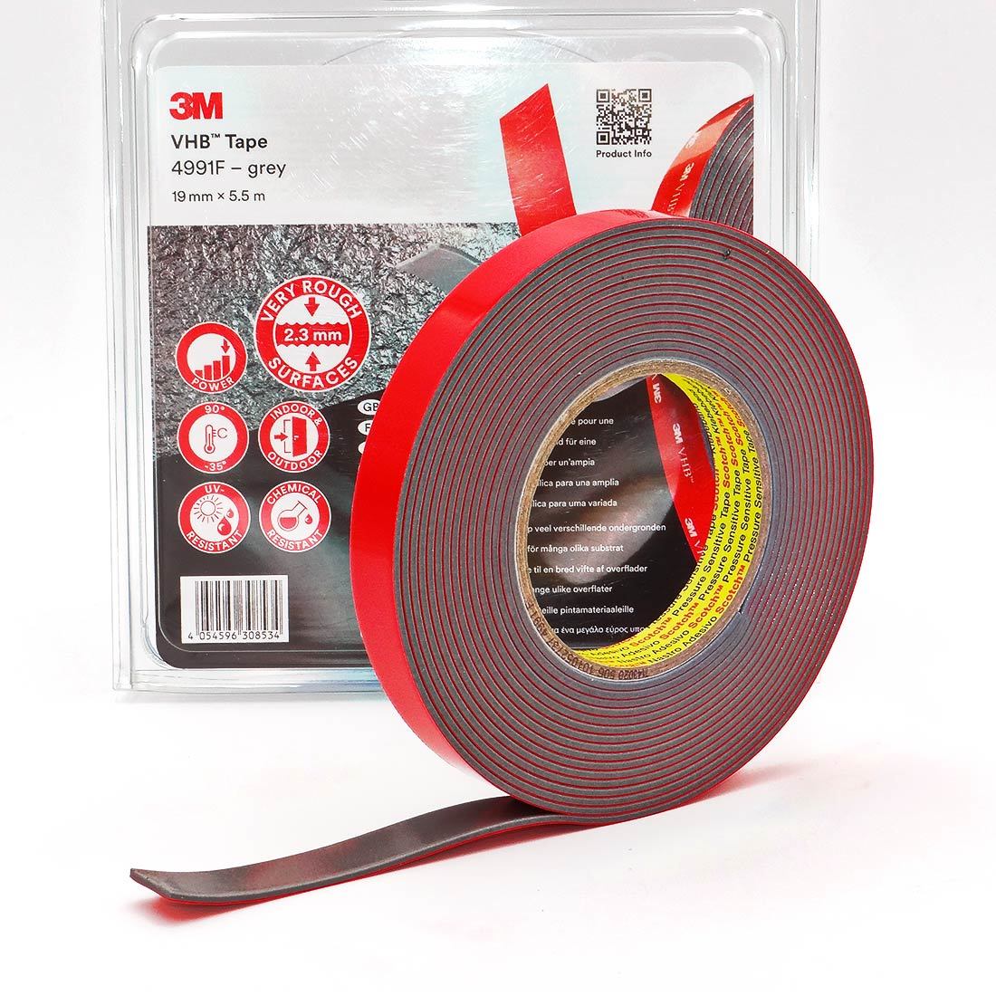 3M 4991F VHB Çift Taraflı Akrilik Bant 19mm*5.5mt