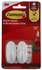 3M Command 17082 Küçük Boy Beyaz Askı 1 Paket