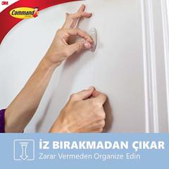 3M Command 17091 Orta Boy Şeffaf Askı 1 Paket
