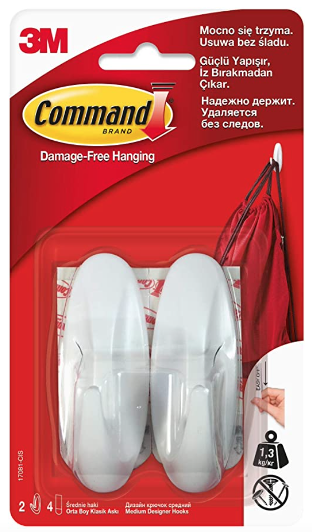 3M Command 17081 Orta Boy Beyaz Askı 1 Paket