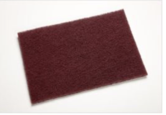 3M Scotch Brite 64659 İnce Dayanıklı Esnek Kırmızı El Pedi 114mm*228mm 4 Adet