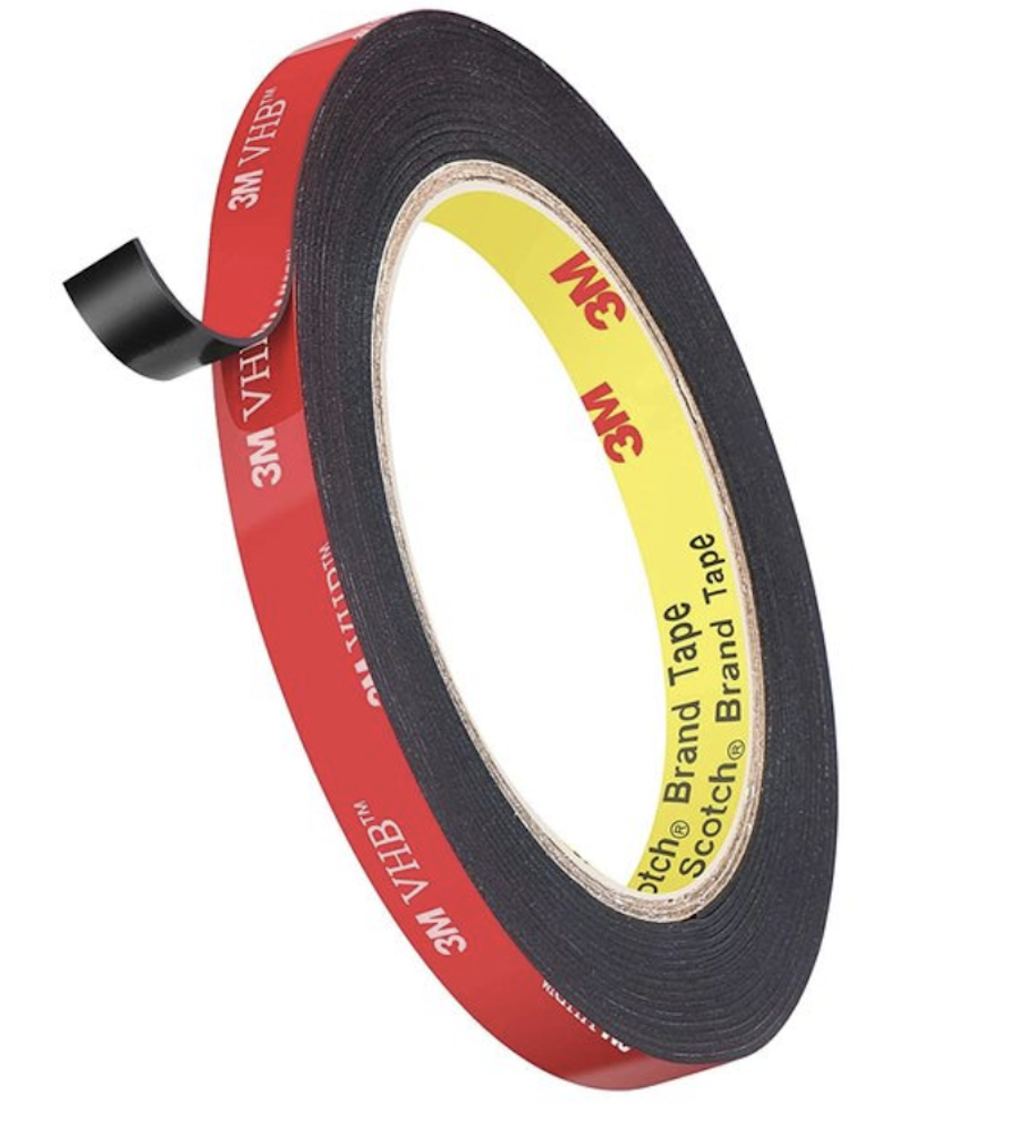 3M 5925F VHB Çift Taraflı Akrilik Bant Siyah 10mm*3mt