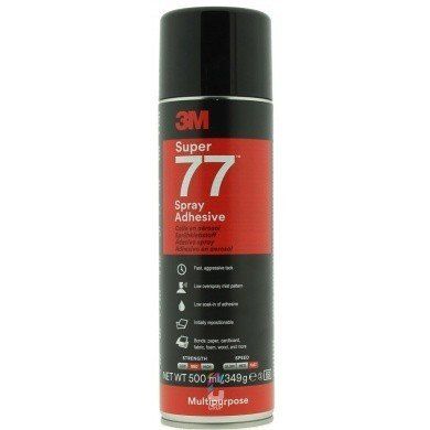 3M™ Super 77 Çok Amaçlı Sprey Yapıştırıcı Hızlı ve Güçlü Yapışma 500 ml 3 Adet