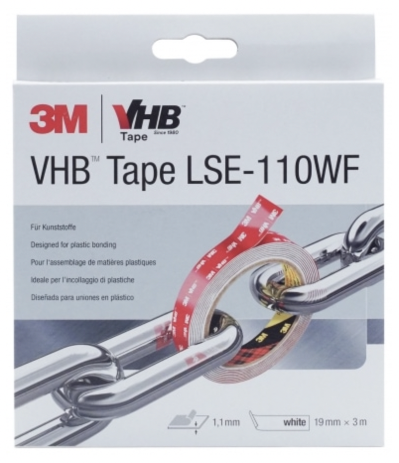 3M LSE110WF VHB Çift Taraflı Bant Beyaz 19mm*3mt