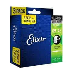 Elixir 09-42 Optiweb Ekonomik 3'lü Set Elektro Gitar Teli (16550)