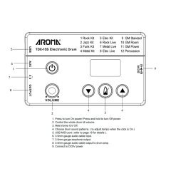 Aroma TDX15S Elektronik Davul
