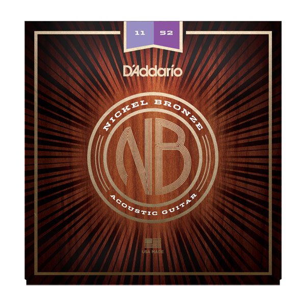Daddario NB1152 Akustik Gitar Tel Seti Nickel Bronze Custom Lite 11 52